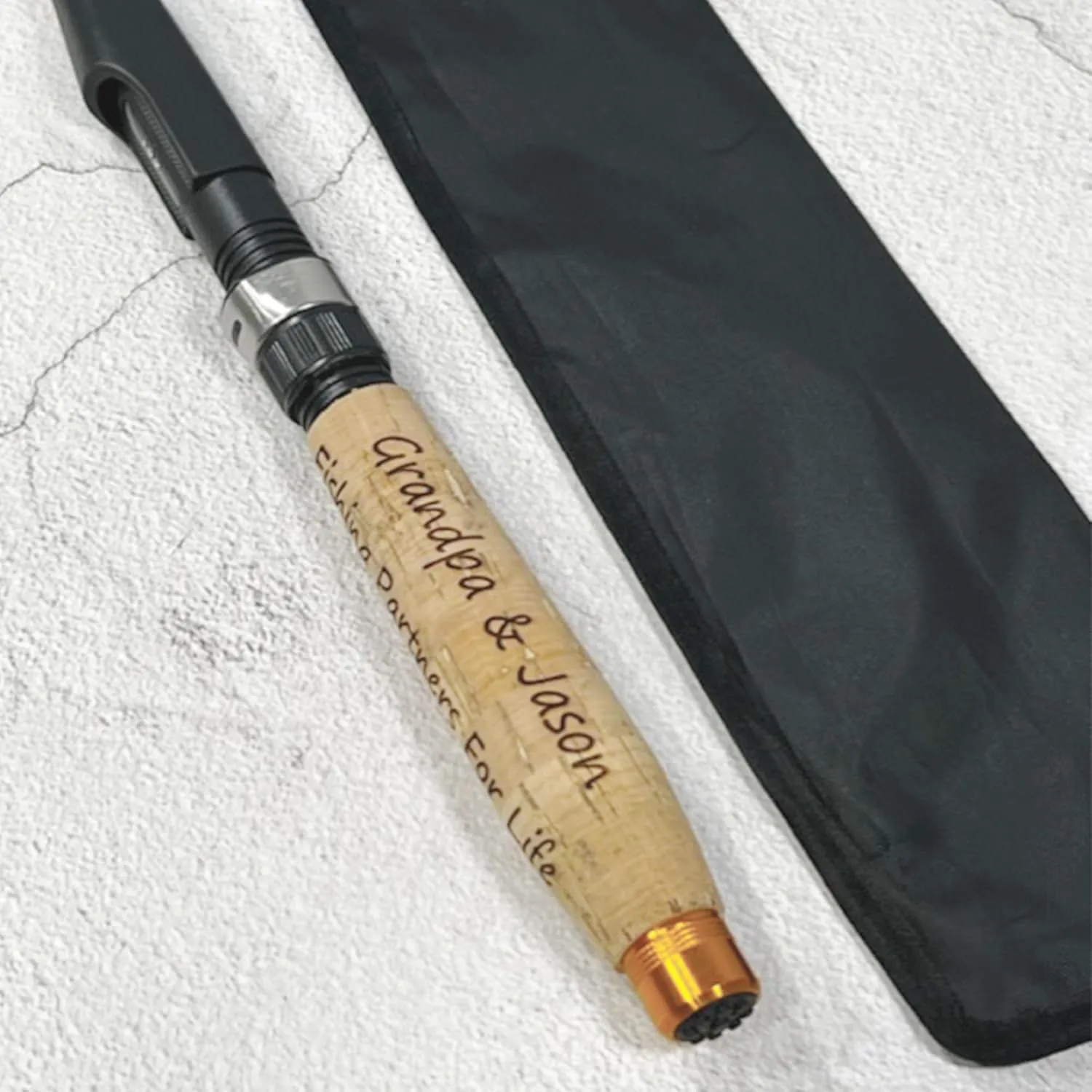Portable Telescopic Spinning Fishing Rods Personalized, Gift for Dad, Father's Day, Fisherman, Custom 1.8 M Fishings Rod, Gift for Kids Who Loves Fishing