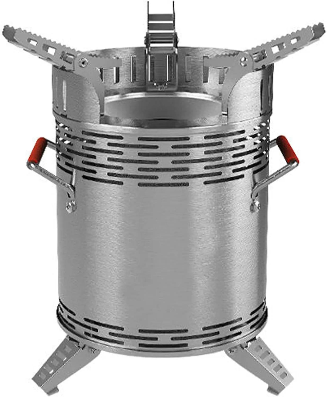 Portable Wood Burning Stove Camping Hiking Survival Backpacking Stove Powerful Efficient Wood Burning and Low Smoke Gasification Rocket Stove for Quick Boil Compact