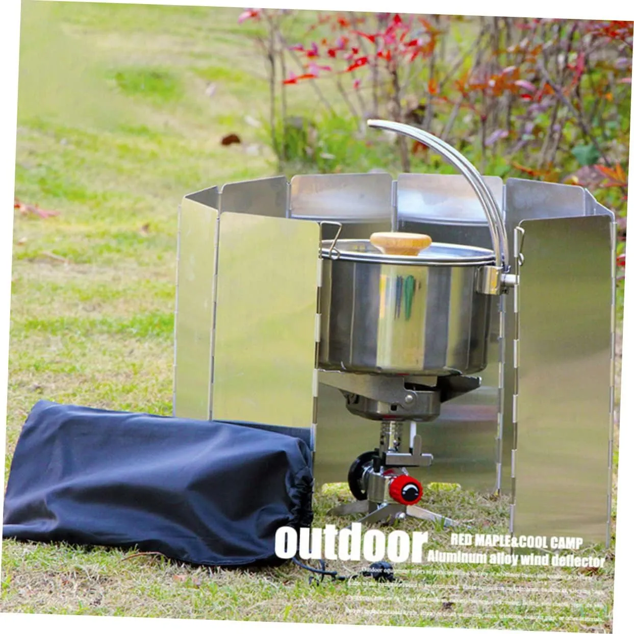 Pot Windshield Outdoor Windshield Outdoor Stove Folding Stove Portable Camping Stove Windshield Outdoor