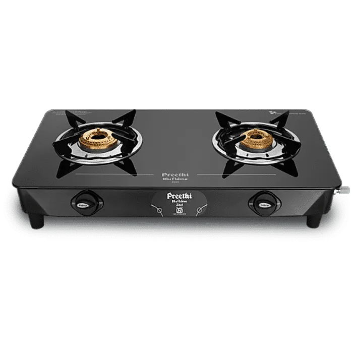 Preethi Zeal 2 Burner Glass Top Gas Stove