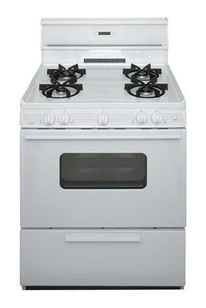 Premier SMK240OP 30" Electronic Ignition Gas Range with 4 Sealed Variable Burners White