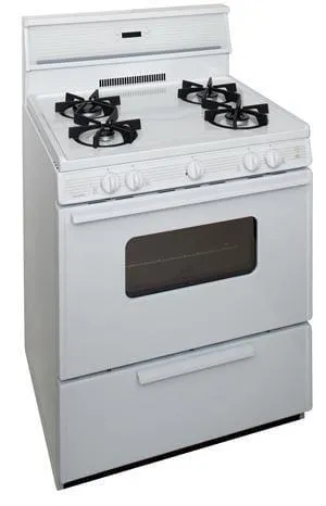 Premier SMK240OP 30" Electronic Ignition Gas Range with 4 Sealed Variable Burners White
