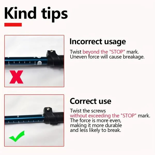 Problem-solving Collapsible Lightweight – Poles Sophisticated Red Trekking