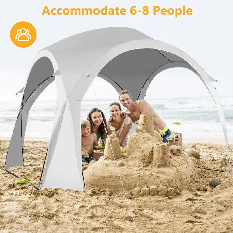 Professional title: "Portable 11 x 11 Feet Patio Sun Shade Shelter Canopy Tent with UPF 50  Protection for Outdoor Beach Activities - White"