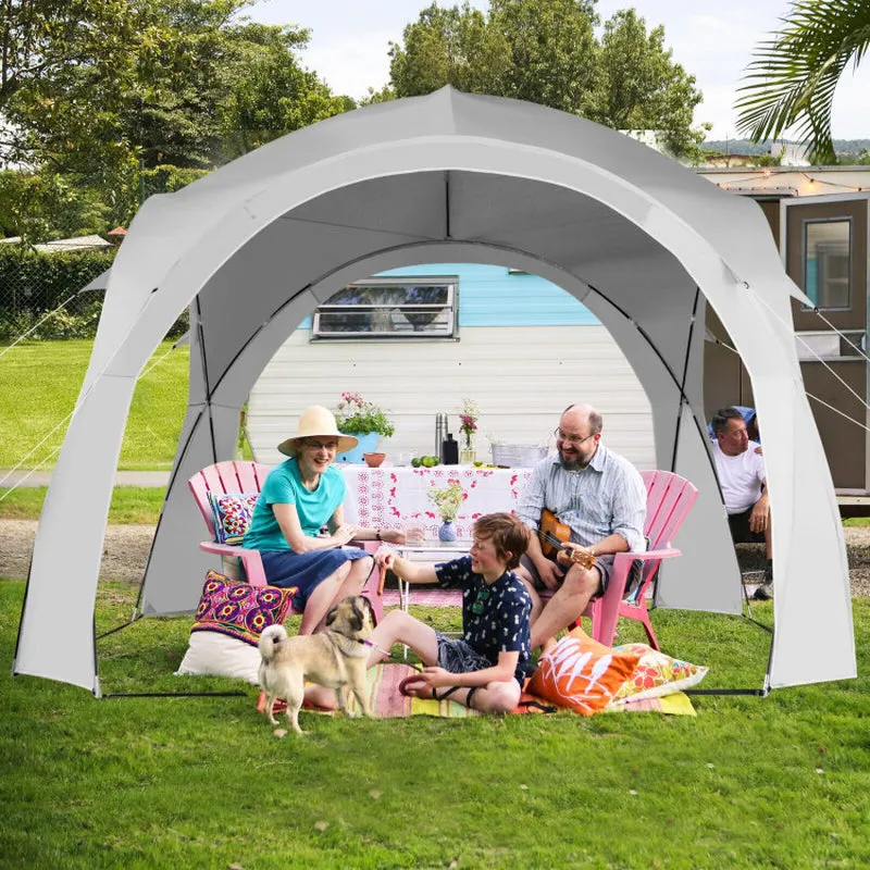 Professional title: "Portable 11 x 11 Feet Patio Sun Shade Shelter Canopy Tent with UPF 50  Protection for Outdoor Beach Activities - White"