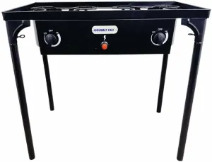 Propane Gas 2 Double High Pressure Burner Outdoor Stove -AUTO IGNITION