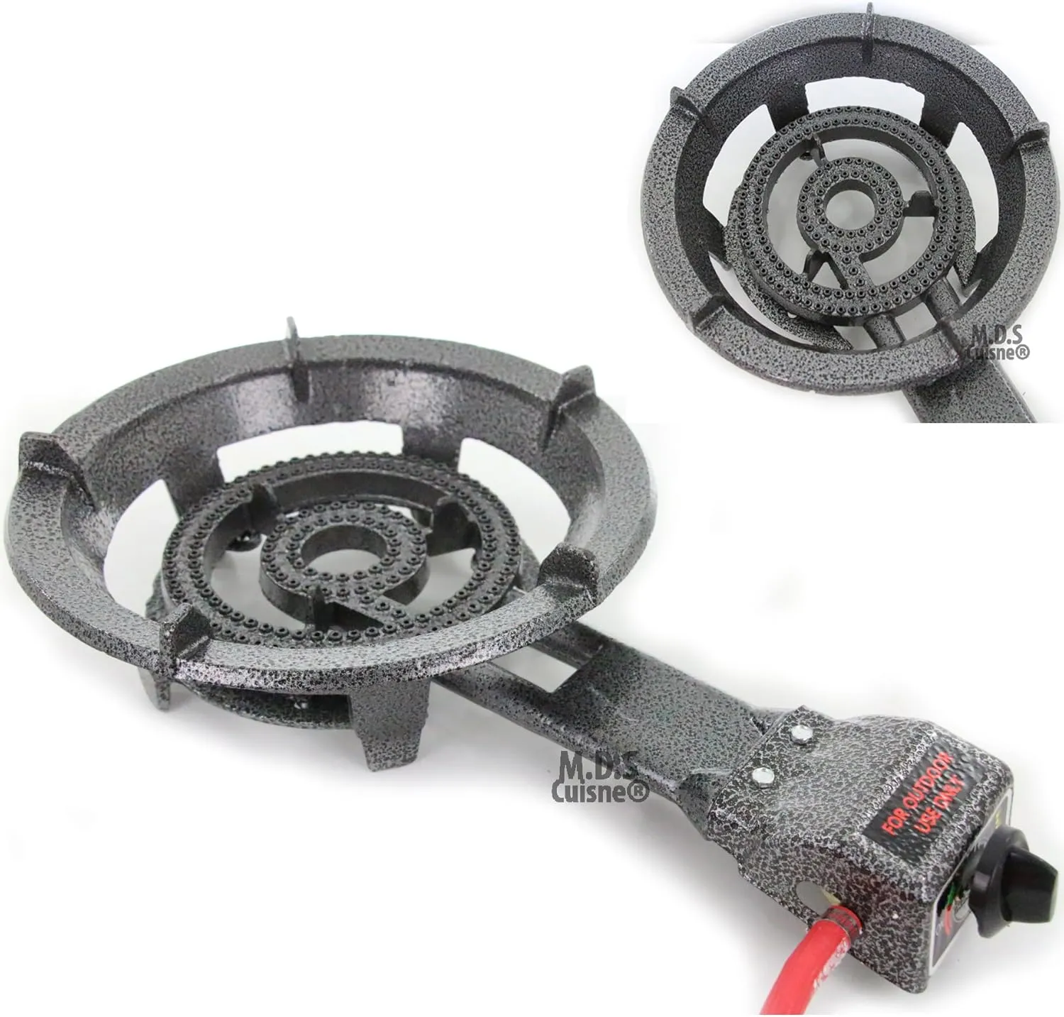Propane Single Big Large Gas Burner Portable Stove Camping BBQ with Hose & Regulator