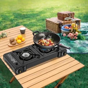 Propane stove 2 burner Portable gas stove for outdoor cooking