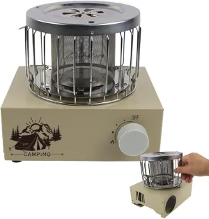 Propane Stove - Camping Wood Stove, Backpacking Survival Heater | Multi-Functional Outdoor Heater Stoves, Portable Picnic Heater Propane Burner Camping Stove for Ice Fishing Hiking Cooking Barbecue