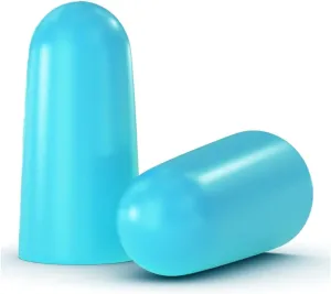 Quality Foam Ear Plugs 500 Pair - 32 dB Disposable Noise Cancelling High Decibel Sound Blocking Soft Ear Plugs Light Blue