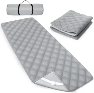 Quilted Foam Mattress Topper Pad, Non-Slip Super Soft Comfortable 75"x30", Cool Sleeping Pad for Camp Cot/RV Bunk/Narrow Twin Beds