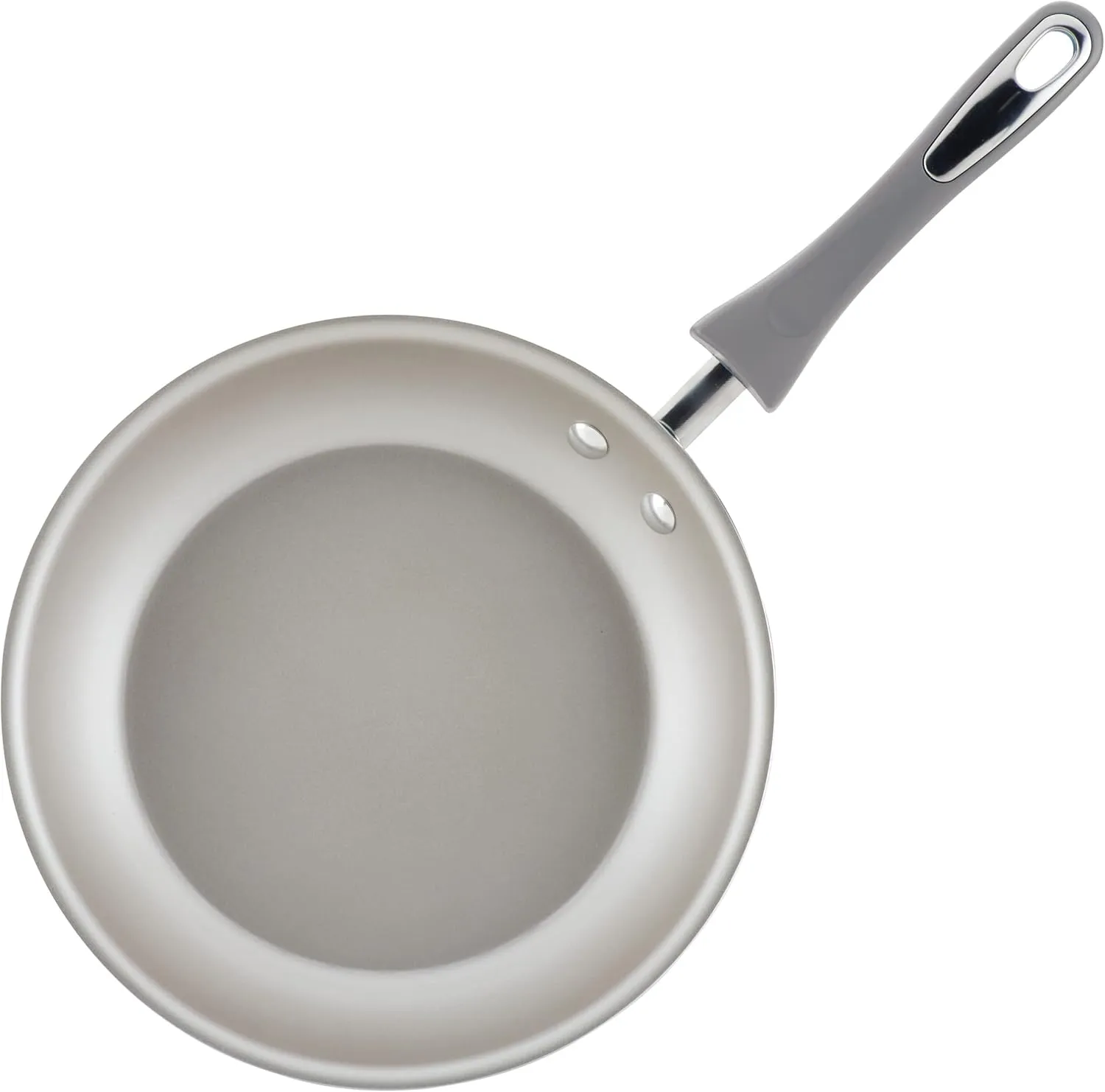 Rachael Ray Get Cooking! Nonstick Cookware Pots and Pans Set, Includes Baking Pan and Cooking Tools, 12 Piece - Gray