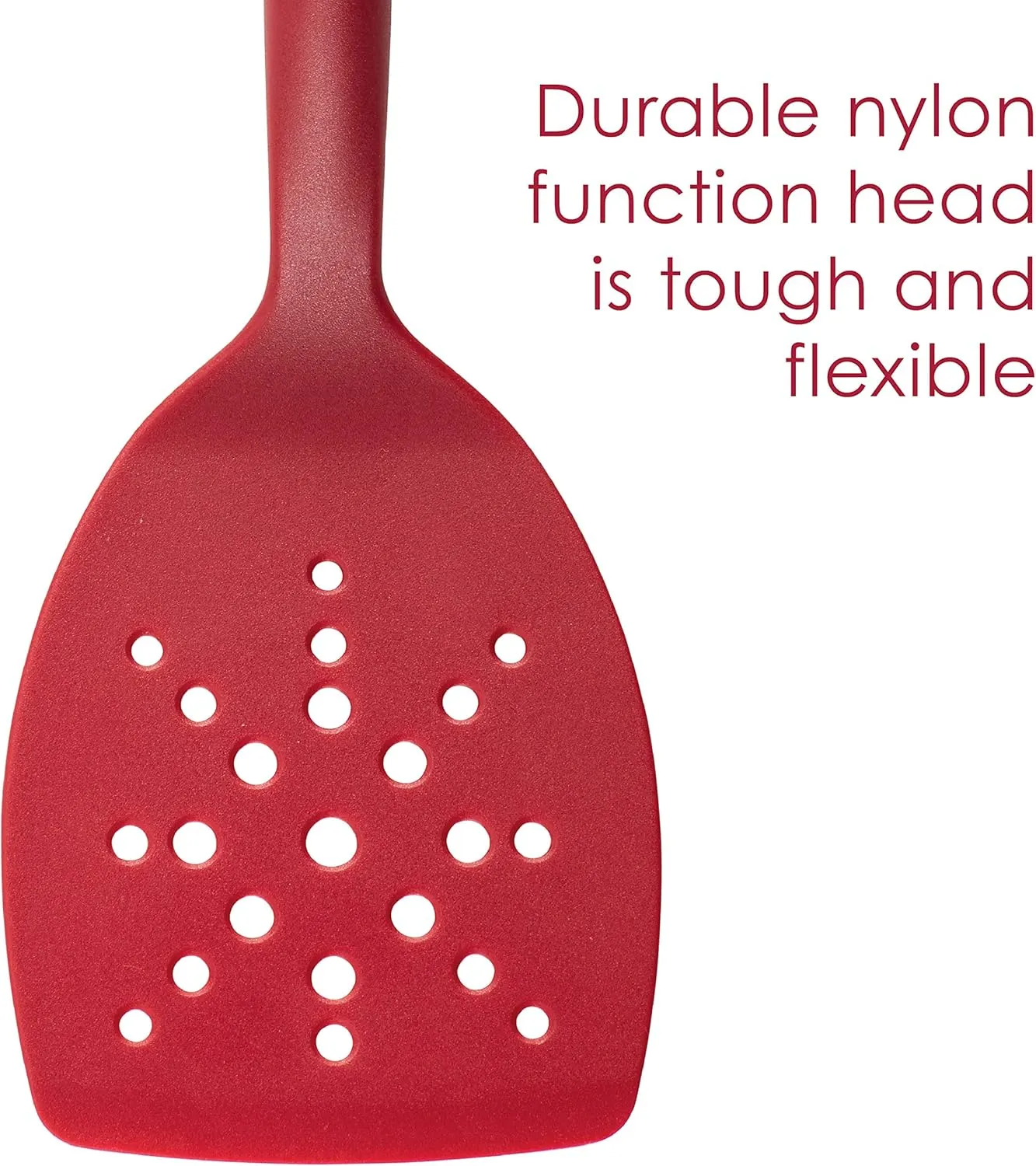 Rachael Ray Tools and Gadgets Flexi Turner and Scraping Spoon Set / Cooking Utensils - 2 Piece, Red