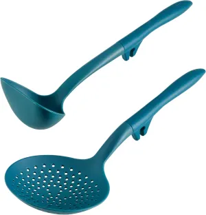 Rachael Ray Tools and Gadgets Kitchen Cooking Utensils Set, 2 Piece, Teal