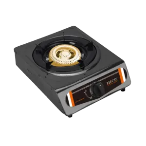 Rebune RE-4-041 Gas Stove  - Low Gas Consumption, Non-stick Gas Cooker with One Burner