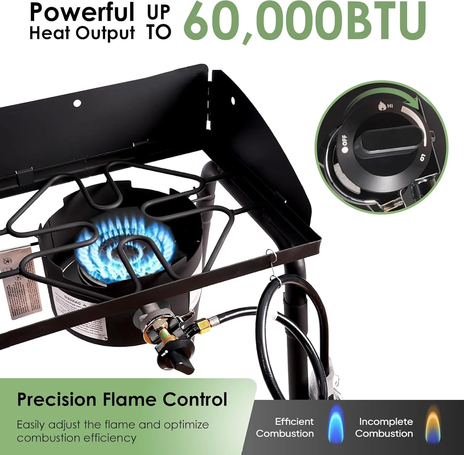 Red Mountain Valley Two Burner Outdoor Portable Camping Gas Stove with Removable Legs, Carrying Bag and Windshield, Camping Stove Propane for Cooking, CSA Certified, Outdoor Propane Burner