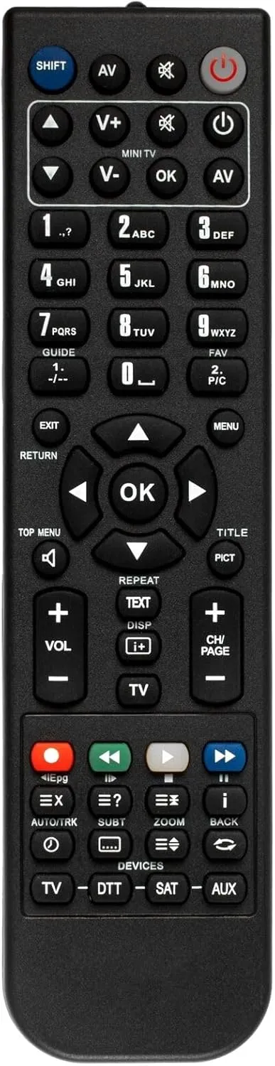Replacement Remote for TOPFIELD TP850 TRF2200 TRF2460 TRF5300 TF-T6211HDPVR #Renmote688767