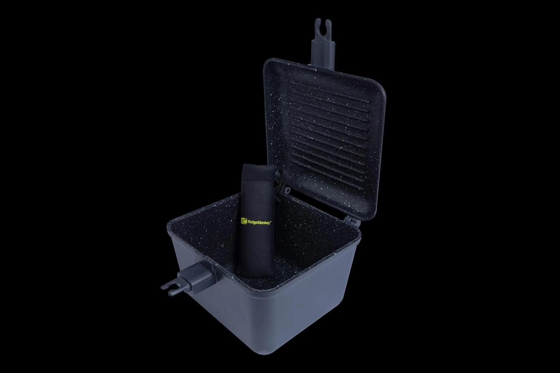 Ridgemonkey XL Connect Deep Pan & Griddle Granite Edition Fishing Camping Cook