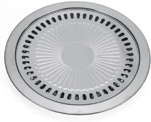 Round Barbecue Plate Barbecue Grill Iron Plate Household Outdoor Picnic Barbecue Grill Barbecue Pot Barbecue Tool