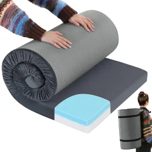 ROYALAY Memory Foam Camping Mattress for Sleeping, Foldable and Portable Mattress for Adult, Camping Bed for Travel, Truck, Bed, Tent