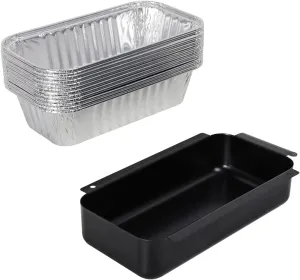 SafBbcue 9328812P06 Grill Catch Pan Drip Pan for CharBroil Grease Drip Tray 463365021 463448021 463655421 463347519 463347017 with Aluminum Foil Liner -12Pcs