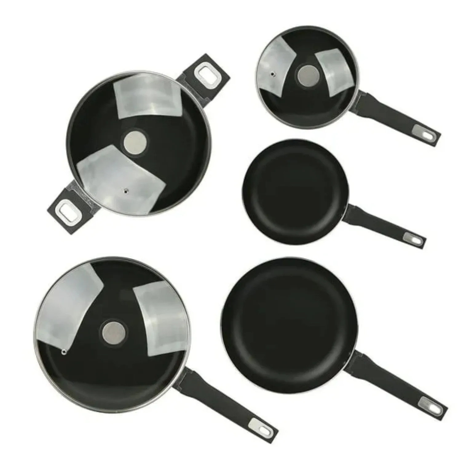 Safe Midweight LunaLulink Intuitive Full catalog Cookware Nonstick Set Dishwasher Aluminum 13pcs