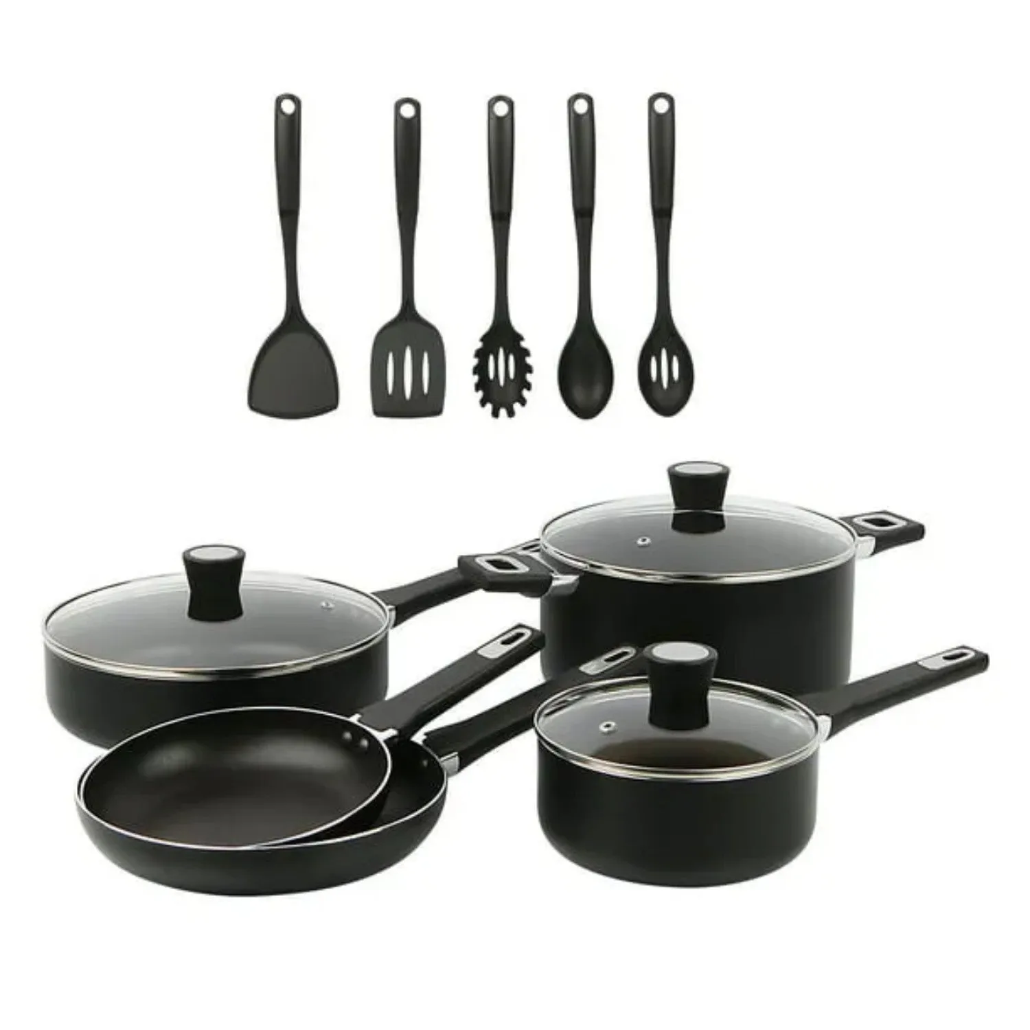 Safe Midweight LunaLulink Intuitive Full catalog Cookware Nonstick Set Dishwasher Aluminum 13pcs