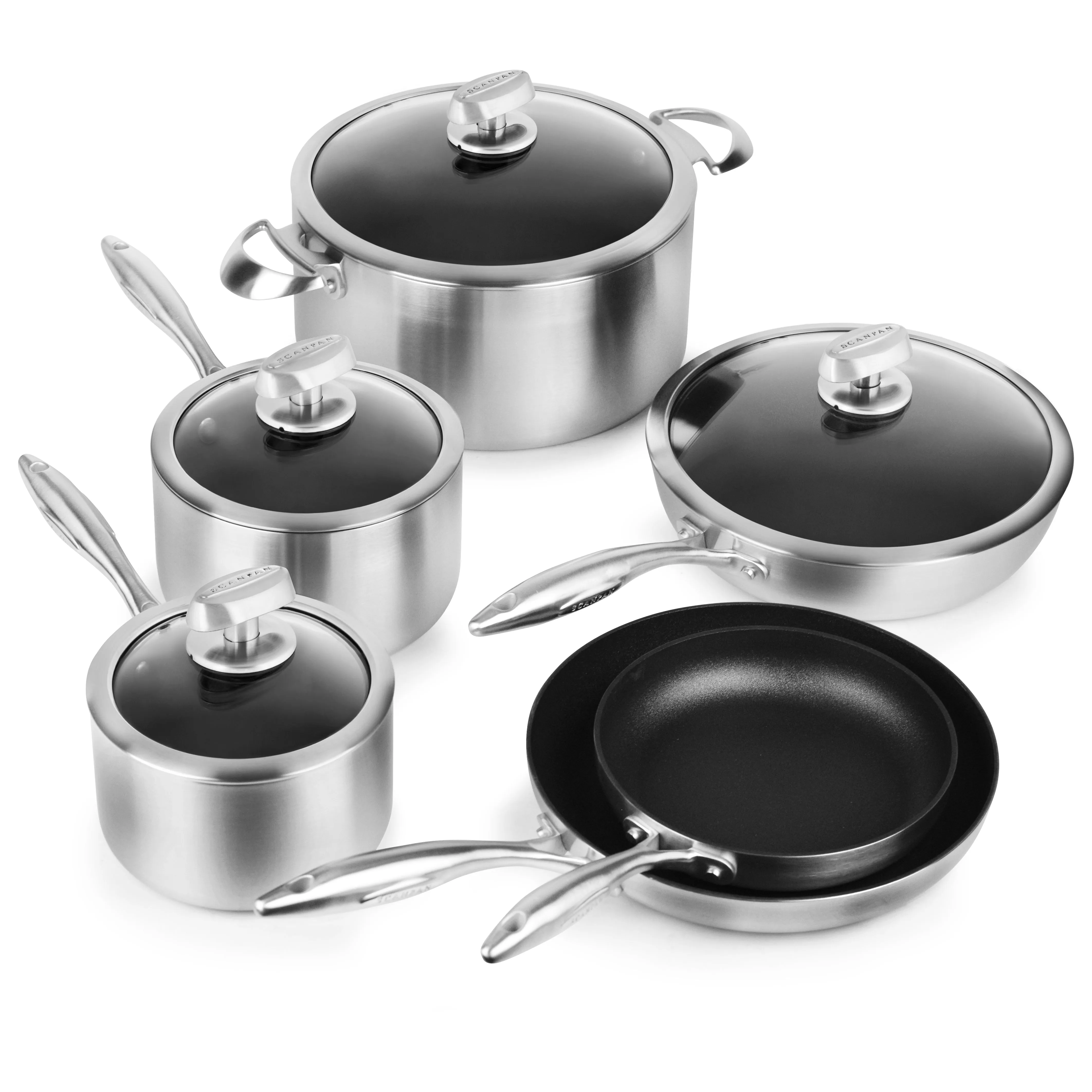 Scanpan CX  10 Piece Stainless Steel Nonstick Cookware Set