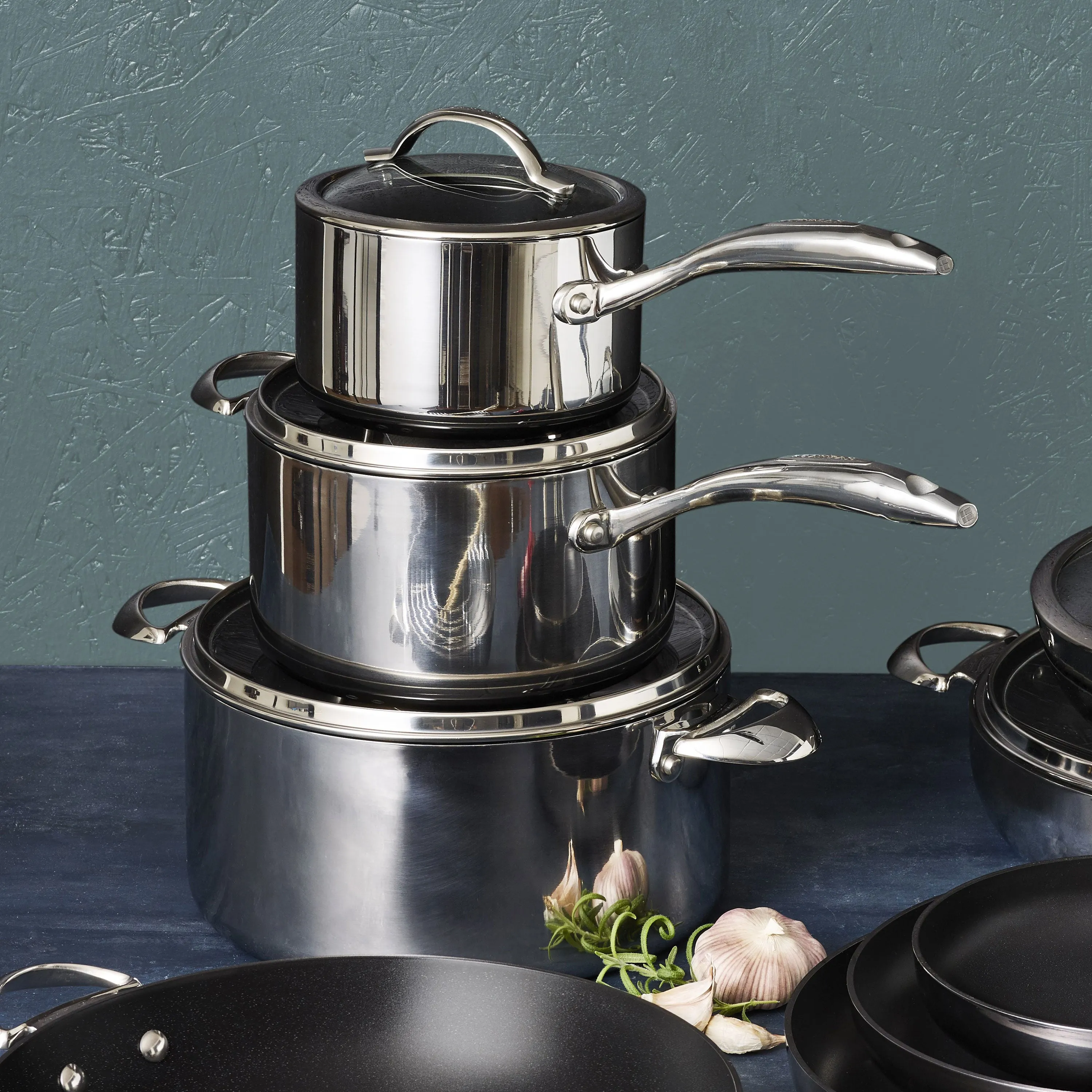 Scanpan HaptIQ 13 Piece Stainless Steel Nonstick Cookware Set