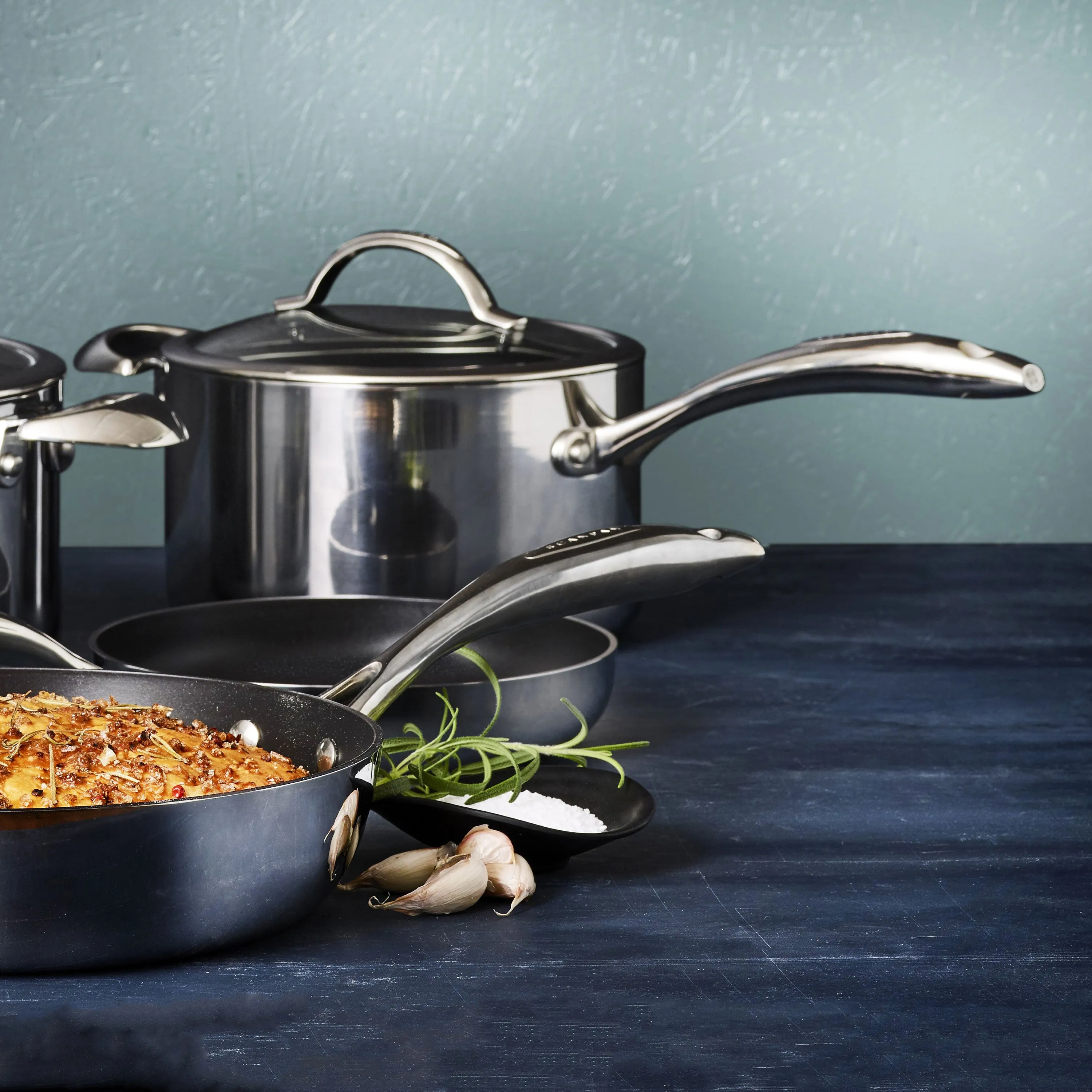 Scanpan HaptIQ 13 Piece Stainless Steel Nonstick Cookware Set