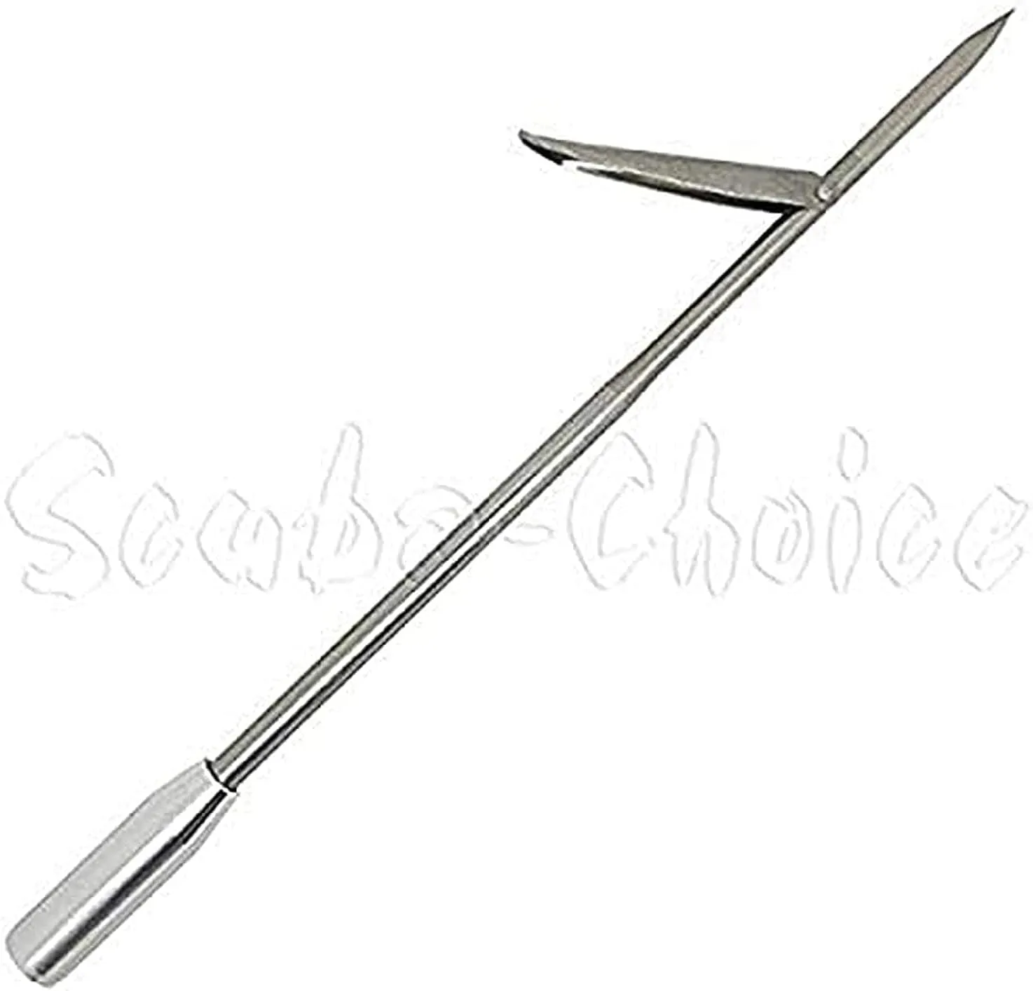 Scuba Choice Spearfishing 12" Stainless Steel Pole Spear Tip Single Barb Head – Durable Replacement for Palantic Fiberglass & Carbon Fiber Pole Spears