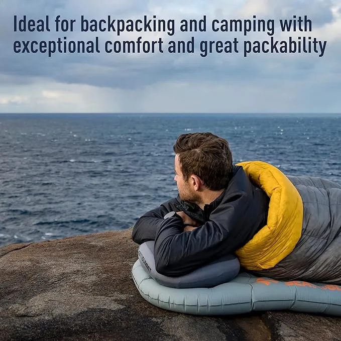 Sea to Summit Aeros Premium Inflatable Travel Pillow, Large (16.5 x 11), Grey