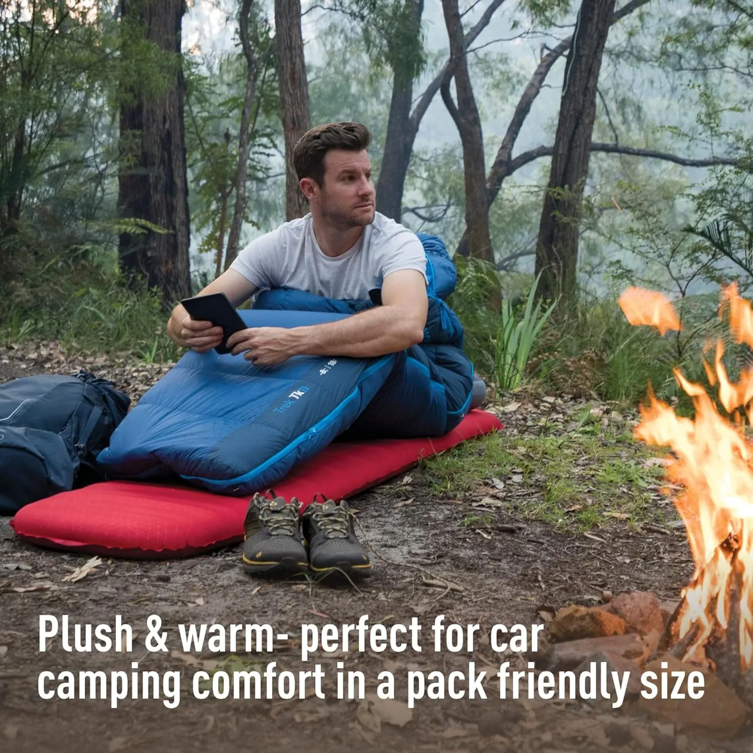 Sea to Summit Comfort Plus Self-Inflating Foam Sleeping Pad for Camping