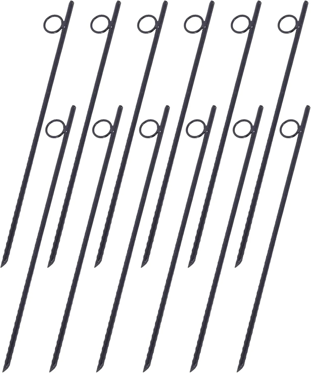 Secure Your Tents with Heavy-Duty Rebar Stakes, Durable Steel Construction, 12 Pack, 18 Inch Length