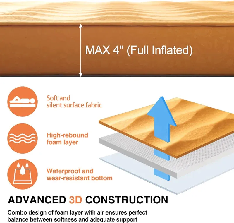 Self Inflating Camping Sleeping Pad Mattress