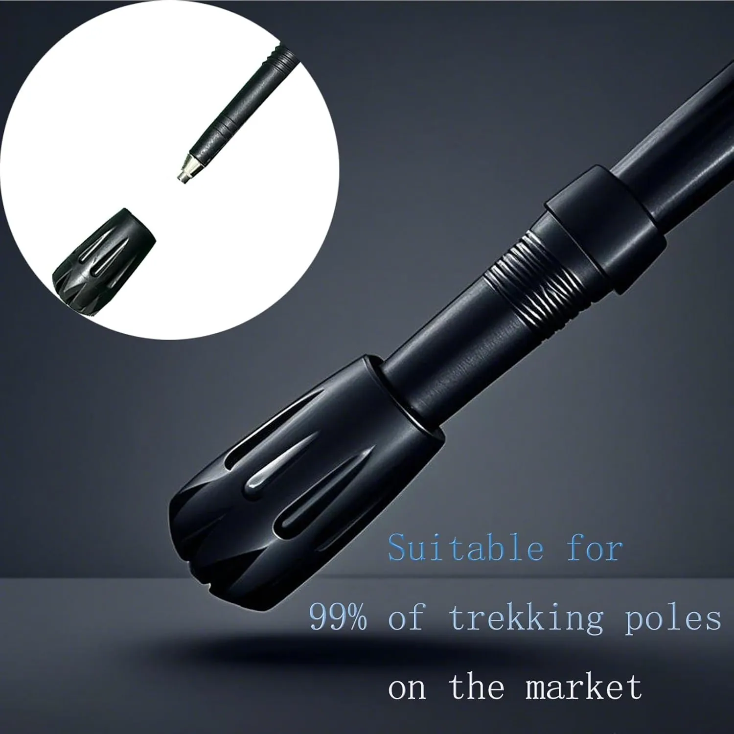 Set of 10 Rounded - Edge Trekking Pole Foot Covers Crafted from TPR Material, Must - Have Accessories for Hiking Trips