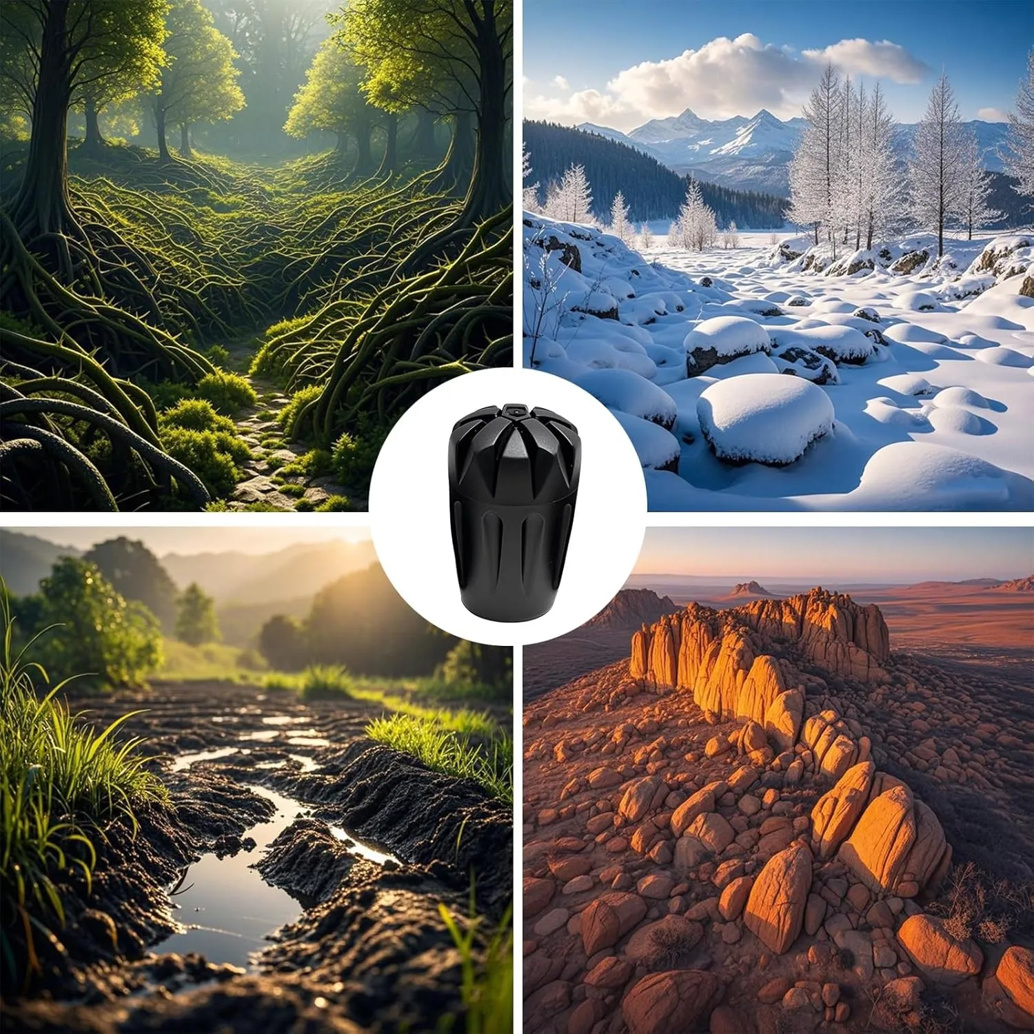 Set of 10 Rounded - Edge Trekking Pole Foot Covers Crafted from TPR Material, Must - Have Accessories for Hiking Trips