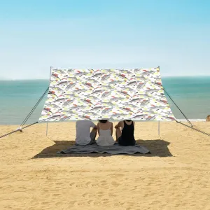 Set Salmon Lemon Beach Camping Tent Sun Shelter for Whole Family, Beach Shade Canopy with UPF50  UV Protection,Easy Set Up and Carry,Outdoor Shade for Trips, Fishing, Backyard Fun Picnics