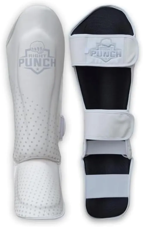 Shin Guards Kickboxing Leg Pads with Instep Protection, Muay Thai MMA Martial Arts Kicking Sparring Training Gear
