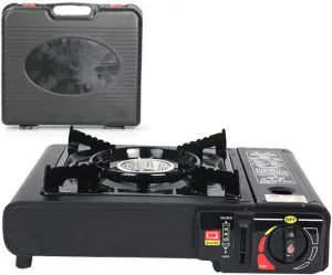 Single Burner Stove Portable Gas Cooker Dual-Purpose Single Burner Stove for Butane Tank Liquefied Tank