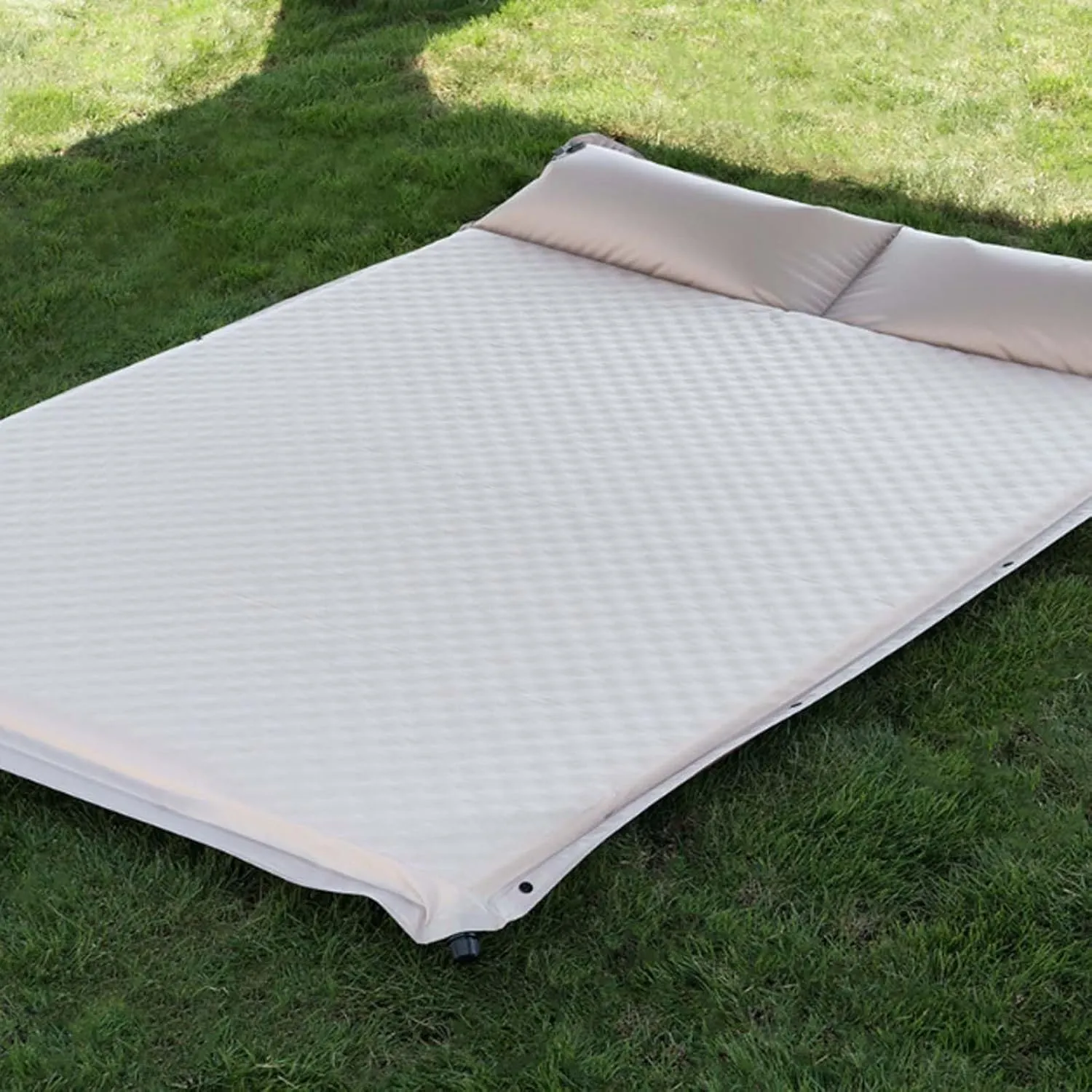 Single/Double Inflatable Sleeping Pad,Ultralight Portable Automatic Inflatable Mattress,Camping Mattress with Pillow,Quick Inflation Sleeping Bed for Backpacking,Hiking,Traveling (Single Person,3cm)