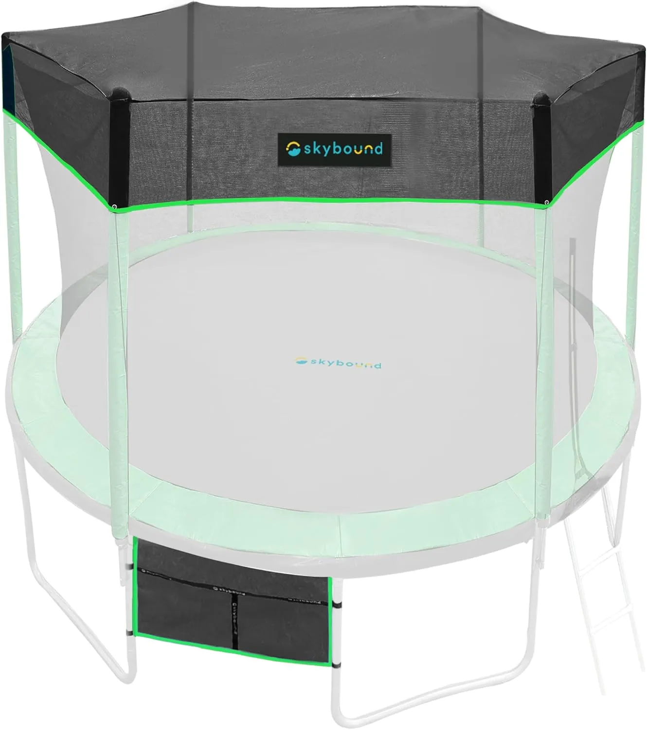 SkyBound Recreational Trampoline Cover - Round Outdoor Trampoline - Heavy Duty Sun Shade Covers for Straight-Pole Round Trampolines - Only Includes Top Cover and Shoe Bag