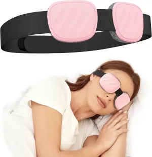 Sleep Eye Mask for Men Women, 3D Zero Intraocular Pressure Design,100% Light Blocking Sleeping,Suitable for use with cpap,Exquisite Travel Storage Box（Pink）