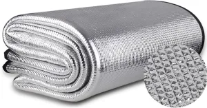 Sleeping Mats Double Sided Aluminum Foil Camping Mat Picnic Mat Insulating Thermal Mat Foil Foam Pad for Reflecting Heat Foil Camping Mat, with Storage Bag