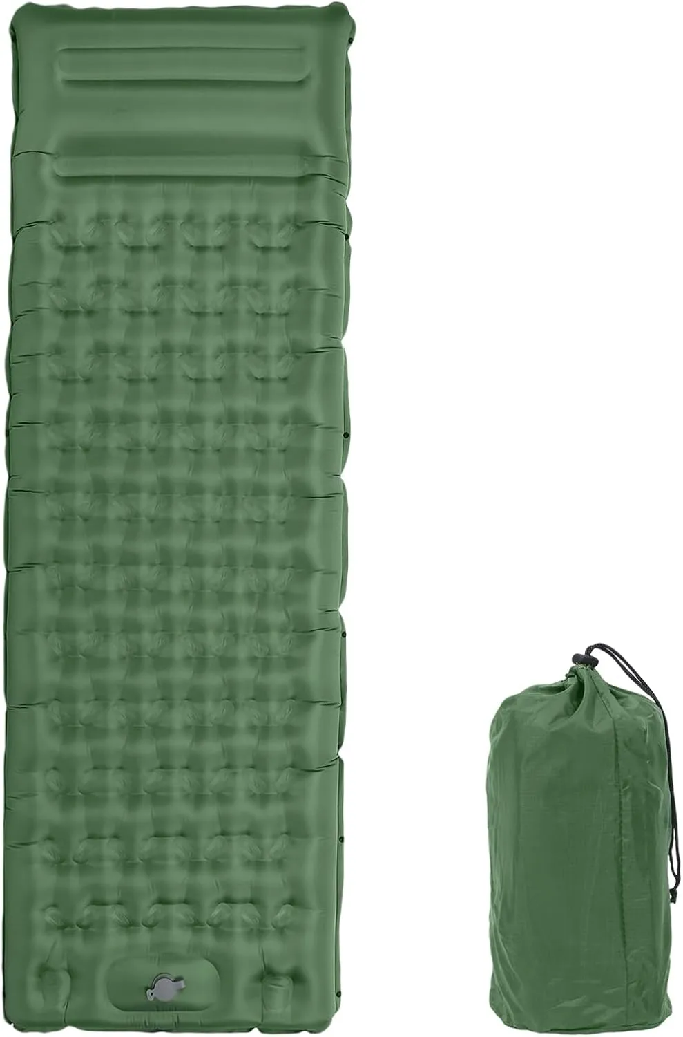 Sleeping Pad, Inflatable Sleeping Pad for Camping, Self Inflating Pad with Pillow Built in Foot Pump, 193x67cm/76x26in High Density TPU Convenient Camp Sleeping Pad