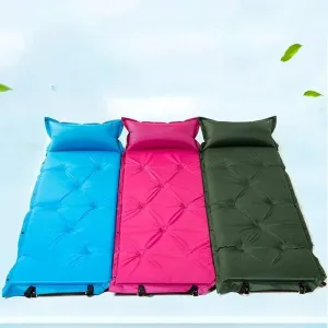 Sleeping Pad, Ultralight ompact Inflatable Air Mattress Lightweight Hiking, Backpacking, Outdoor & Travel Gear (Color : Pink)