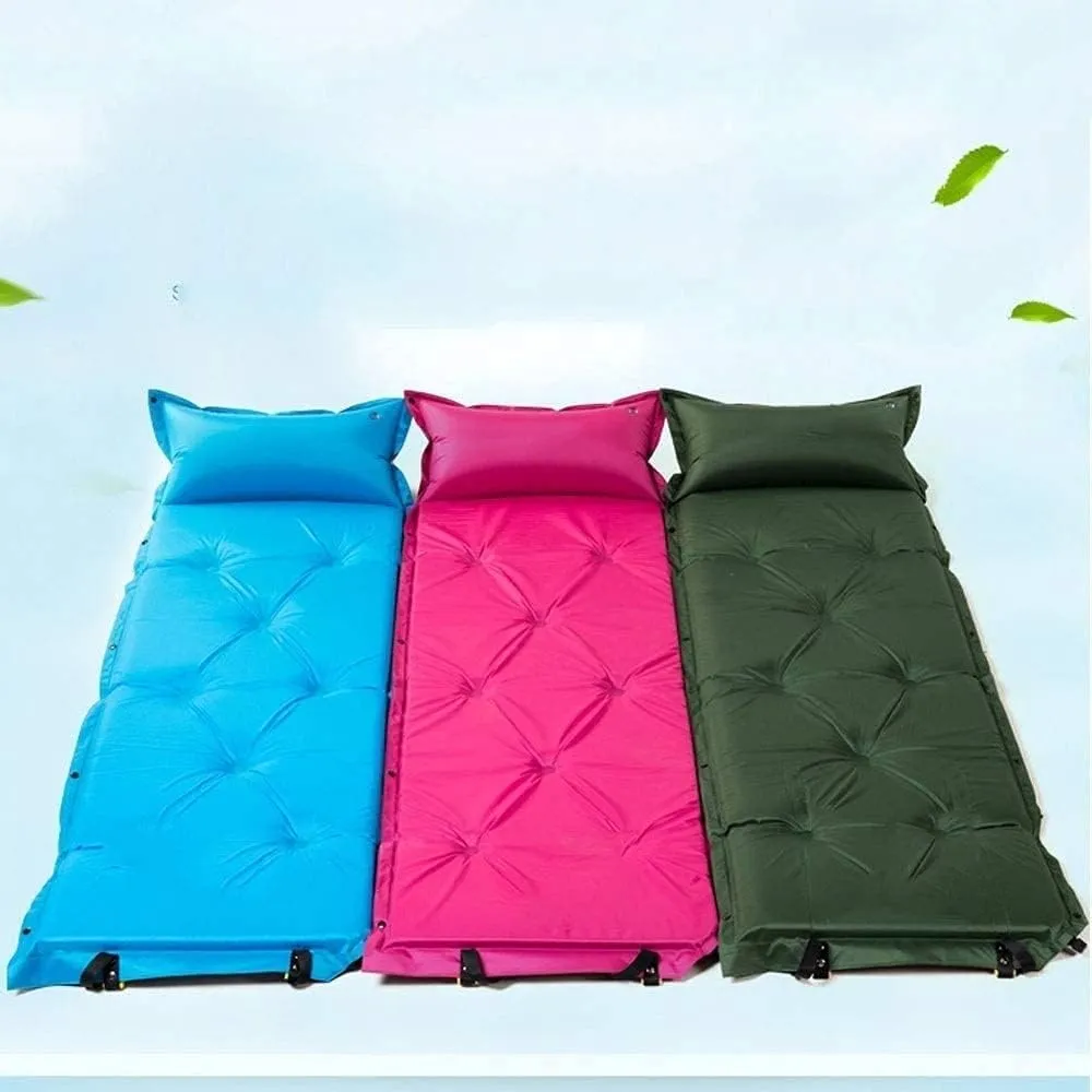Sleeping Pad, Ultralight ompact Inflatable Air Mattress Lightweight Hiking, Backpacking, Outdoor & Travel Gear (Color : Pink)