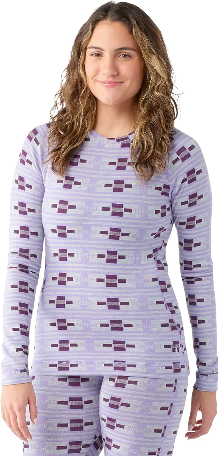 Smartwool Women's Classic Thermal Merino Base Layer Crew, Breathable Merino Wool Long Sleeve Thermal Shirt