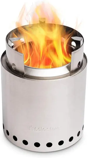 Solo Stove Campfire Camping Stove Portable Stove for Backpacking Outdoor Cooking Great Stainless Steel Camping Backpacking Stove Compact Wood Stove Design-No Batteries or Liquid Fuel Canisters Needed