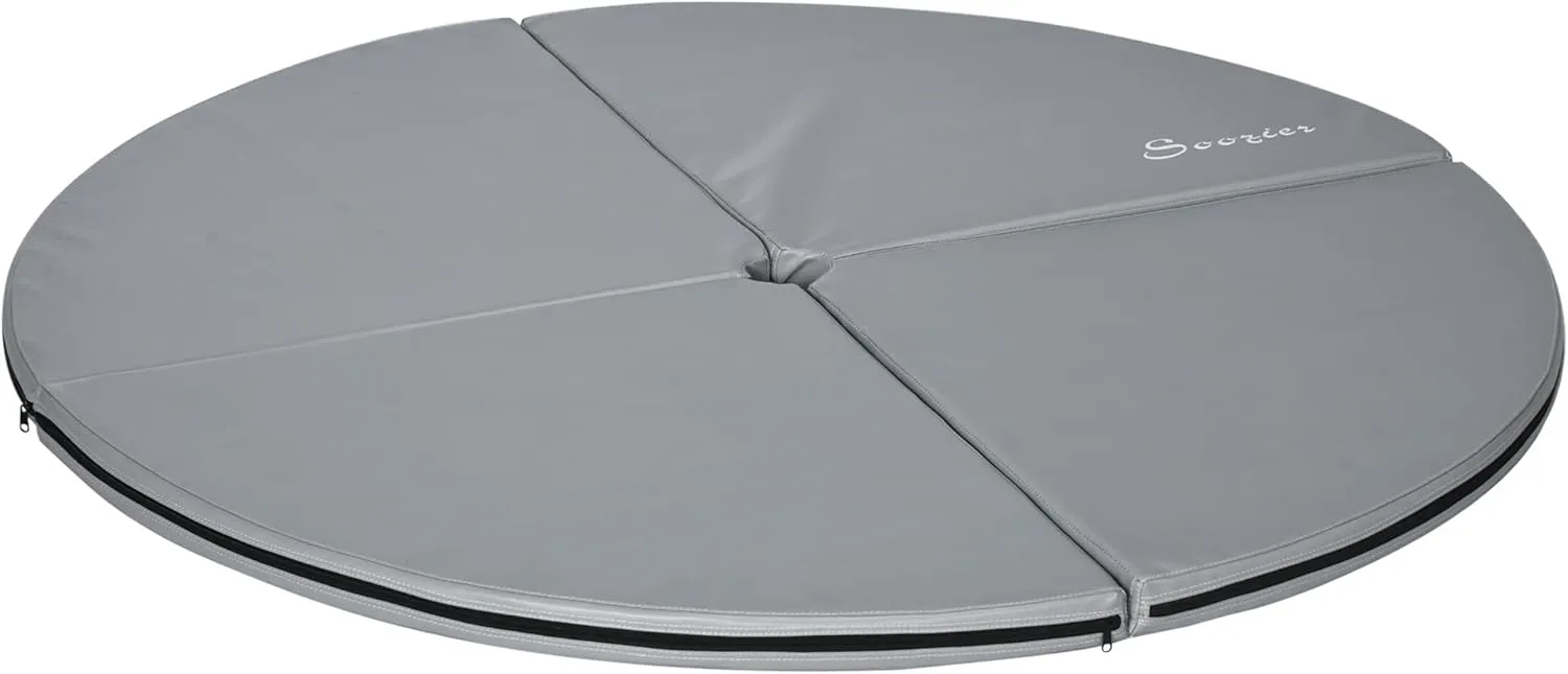 Soozier Pole Dance Mat, 2"T x 5'W Folding Pole Crash Mat for Home, Lightweight and Foldable